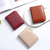 QH205 PU Wallet Casual Wallets Portable Purses Zipper Handbag Money Storage Bag