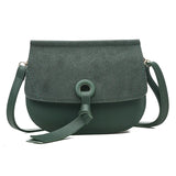 Women's Small Round Bag with Belt Buckle