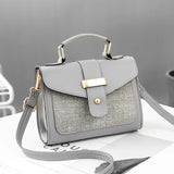 Winter Style Shoulder Bag with Metal Buckle Design, Light