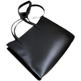 Large-Capacity Women's Shoulder Tote Bag Solid Texture
