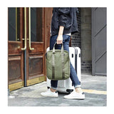 Casual Solid Canvas Handbag Cross Body Clothing Storage Pouch High Capacity