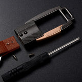 Alloy Leather Keychain Bag Pendant Business Car Key Holder