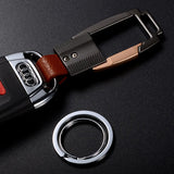 Alloy Leather Keychain Bag Pendant Business Car Key Holder