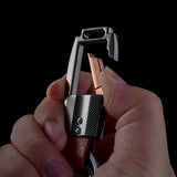 Alloy Leather Keychain Bag Pendant Business Car Key Holder