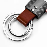 Alloy Leather Keychain Bag Pendant Business Car Key Holder