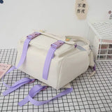 Canvas School Backpacks Women Cute Bookbags Travel Shoulder Bags