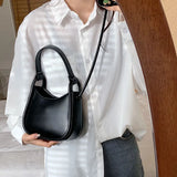 Qiaoduo PU Leather Women's Handbag Short Handle Shoulder Crossbody Bag