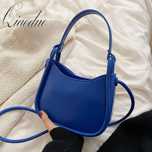Qiaoduo PU Leather Women's Handbag Short Handle Shoulder Crossbody Bag