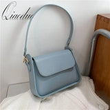 Qiaoduo Women Shoulder Bag Soft PU Leather Underarm Bags