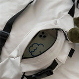 Qiaoduo Canvas Waist Bag Women Fanny Pack Shoulder Bag