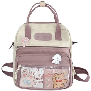 Qiaoduo Mini Backpack Women Waterproof Nylon Small Shoulder Bags