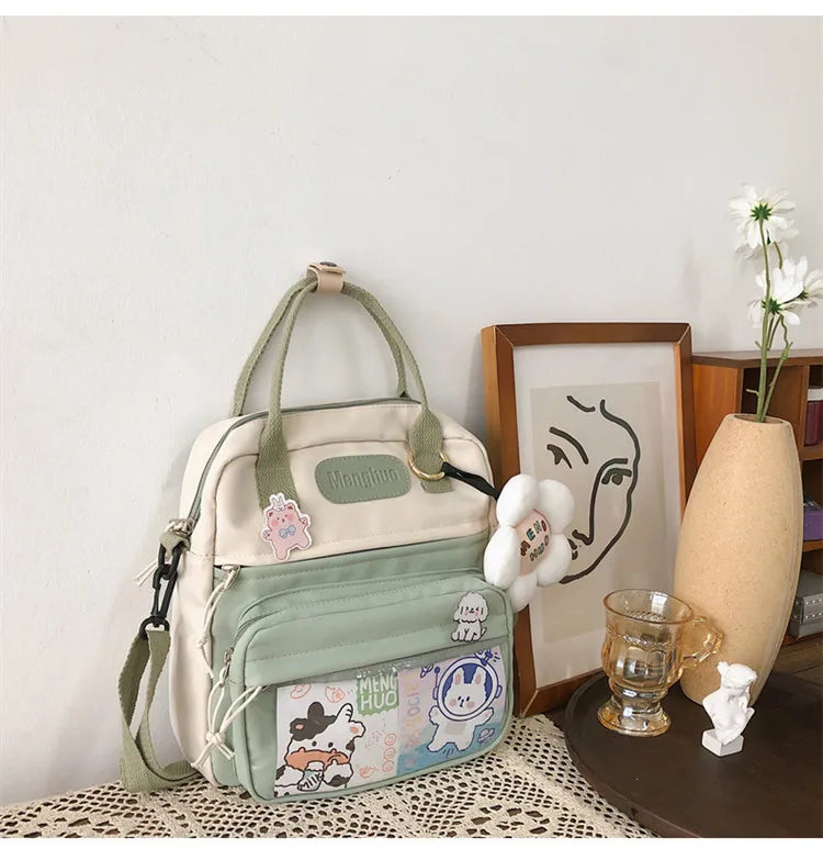 Qiaoduo Mini Backpack Women Waterproof Nylon Small Shoulder Bags