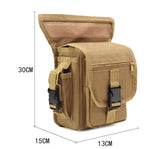 Men Tactical Thigh Bag Utility Waist Pack Hiking Motorcycle Leg Bag