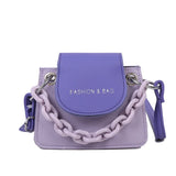 Qiaoduo Mini Crossbody Bag with Acrylic Chain - Lady Hit