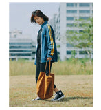 Qiaoduo Large Canvas Handbag Women Big Capacity Shopping Bag Lady Shoulder Bag