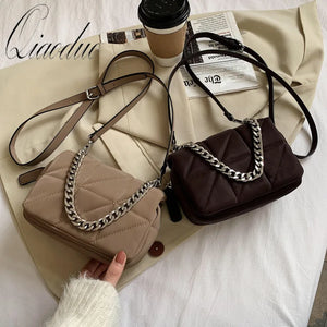 Qiaoduo Mini Shoulder Bag Nylon Crossbody Satchel Chain Clutches