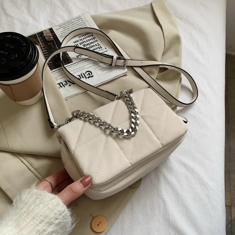 Qiaoduo Mini Shoulder Bag Nylon Crossbody Satchel Chain Clutches