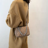 Qiaoduo Mini Shoulder Bag Nylon Crossbody Satchel Chain Clutches