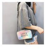 Qiaoduo Mini Women Laser Crossbody Bag PVC Jelly Small Shoulder Bag