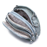 Qiaoduo Small Canvas Shoulder Bag Multi-compartment Portable Mom Phone Bag