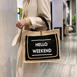 Qiaoduo Women Beach Bag Tassel Shoulder Large Capacity Lady Handbag