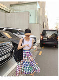 Qiaoduo Ins Wind Mesh Shoulder Bag Lightweight Shopping Beach Bag