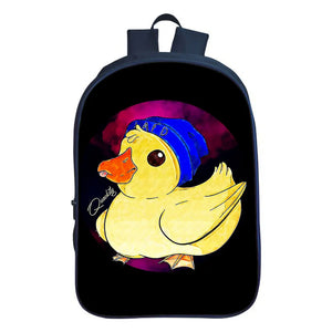Quackity Backpack Boy Girl School Bags Large Capacity Bookbag