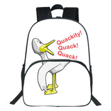 Quackity Backpack Canvas School Bag Teenager Girls Travel Mochila