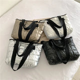 Lattice Pattern Shoulder Bag Women Handbag Large Capacity Tote