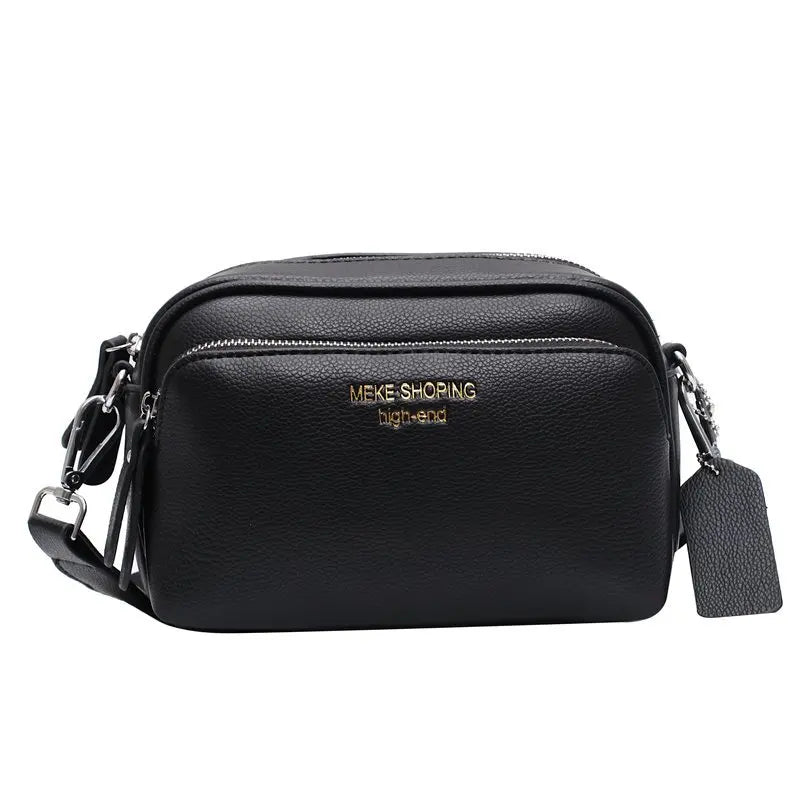 Small Square Bag Wide Straps Women Shoulder Bag Casual Solid Lady Messenger Bag