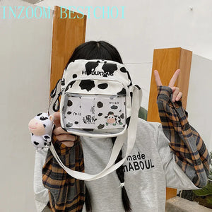 Canvas Crossbody Bags for Women Handbags Shoulder Messenger Mini Purse