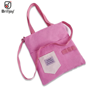 Canvas Shoulder Bags Casual Large Size Travel Bags Women Messenger Bag