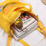 Canvas Shoulder Bags Women Large-capacity Handbag Multifunctional Crossbody Bag