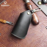Leather Key Wallet Keychain Organizer for Men Women