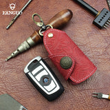 Leather Key Wallet Keychain Organizer for Men Women