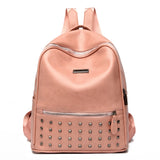 Rivet Shoulder School Bags Waterproof Casual Rucksack Travel Pack