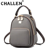 Leather Vintage Shoulder Mini Backpack for Women Girls