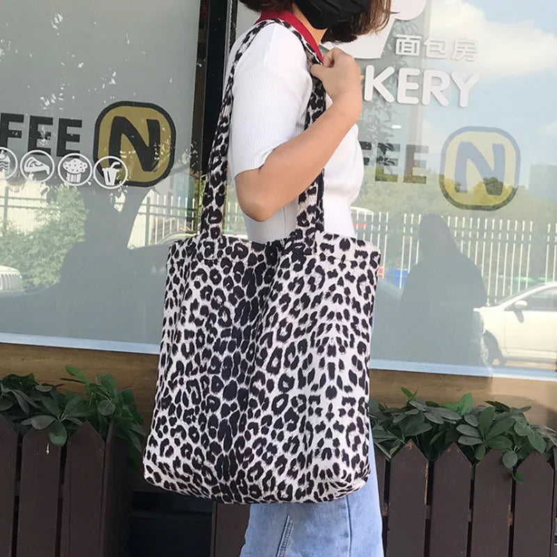 Leopard Patern Big Shopper Handbags Women Oversize Tote Shoulder Bags