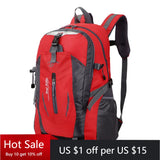 Nylon Waterproof Travel Backpacks Men Climbing Travel Bags
