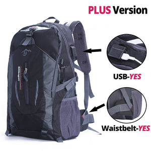 Nylon Waterproof Travel Backpack Men Climbing Hiking Outdoor School Bag