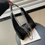 PU Leather Underarm Pack Woman Handbag Female Shoulder Bag