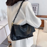 Geometric Shoulder Bag Thick Chain Vintage Handbag