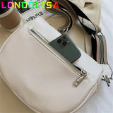 Women's Soft Leather Saddle Bag Crossbody Shoulder Handbag