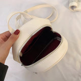 Small PU Leather Portable Pouch Bag All Match Backpack
