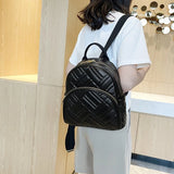 Women's PU Leather Backpack School Bags for Girls