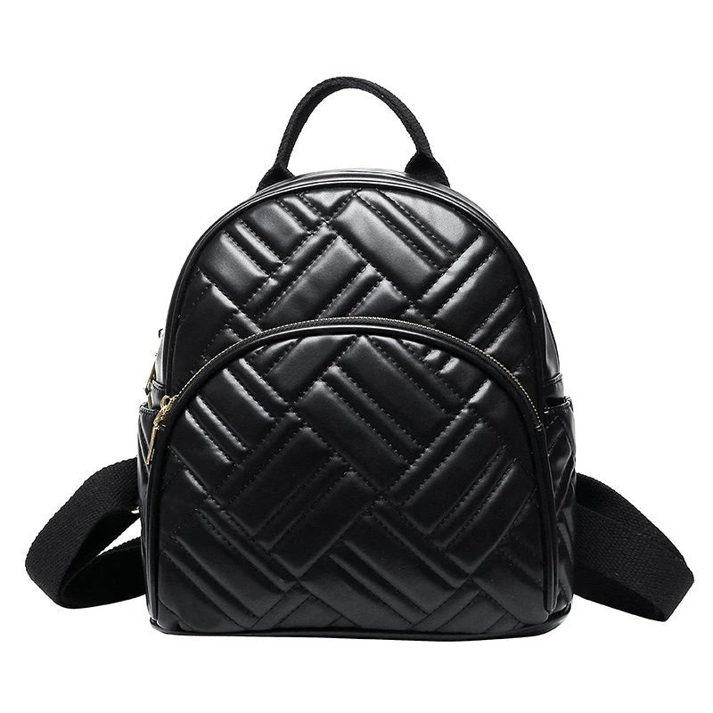 Women's PU Leather Backpack School Bags for Girls