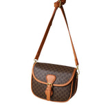 Women's Half Round Saddle Crossbody Bag Retro Shoulder Satchel