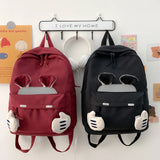 Women Canvas Backpack School Bag For Girls