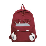 Women Canvas Backpack School Bag For Girls