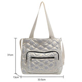 Quilted Cotton-Padded Bag Nylon Ladies Crossbody Bag